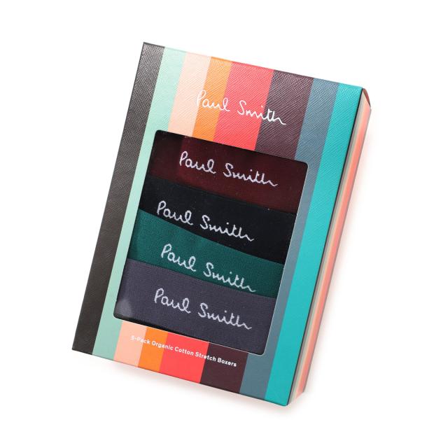 [あす着] ポールスミスPaulSmithボクサーパンツ5枚セットメンズTRUNK5PACKBLKSIGN あす着] ポールスミスPaulSmithボクサーパンツ5枚セットメンズ