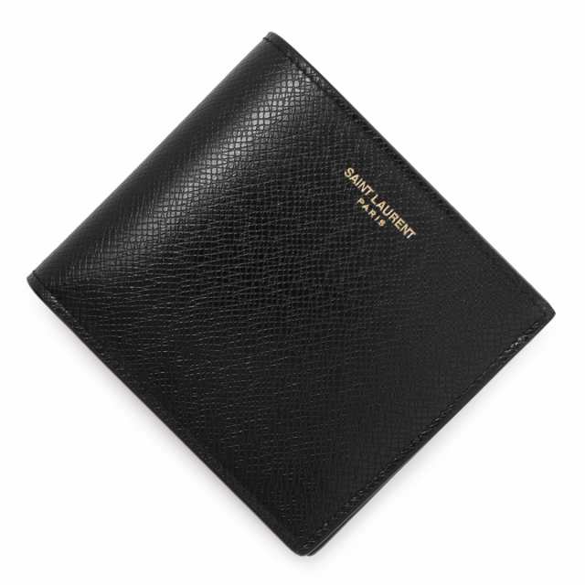 時間指定不可】 SAINT LAURENT 二つ折り財布 メンズ コインケース付き