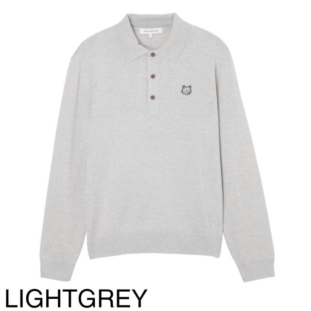 長袖ポロシャツ グレー ホワイト ロゴ GT2245H ロゴ入り UVカット ポロシャツ 長袖