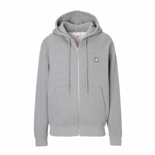 [あす着] メゾンキツネ MAISON KITSUNE ジップアップパーカ メンズ TONAL FOX HEAD PATCH COMFORT ZIPPED HOODIE