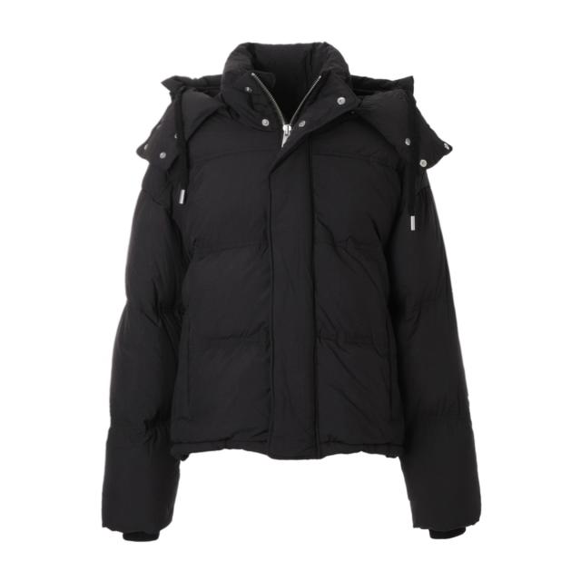 ami ブラック ダウンジャケット アミ パリス - AMI DE COEUR DOWN JACKET | HBX