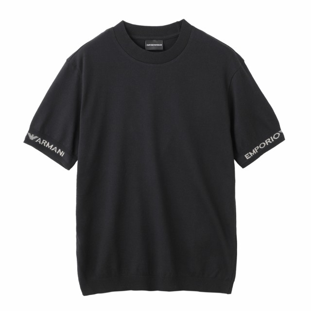 [あす着] エンポリオアルマーニ EMPORIO ARMANI クルーネック半袖ニット メンズ