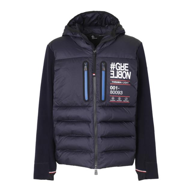 [あす着] モンクレール グルノーブル MONCLER GRENOBLE ダウン切り替え ジップアップ カーディガン メンズ