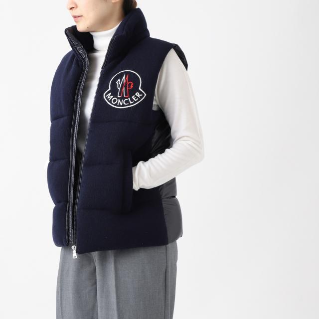 MONCLER キッズ ダウンベスト ネイビー　80 MONCLER キッズ ダウンベスト ネイビー 80 ネイビーブルー Buang