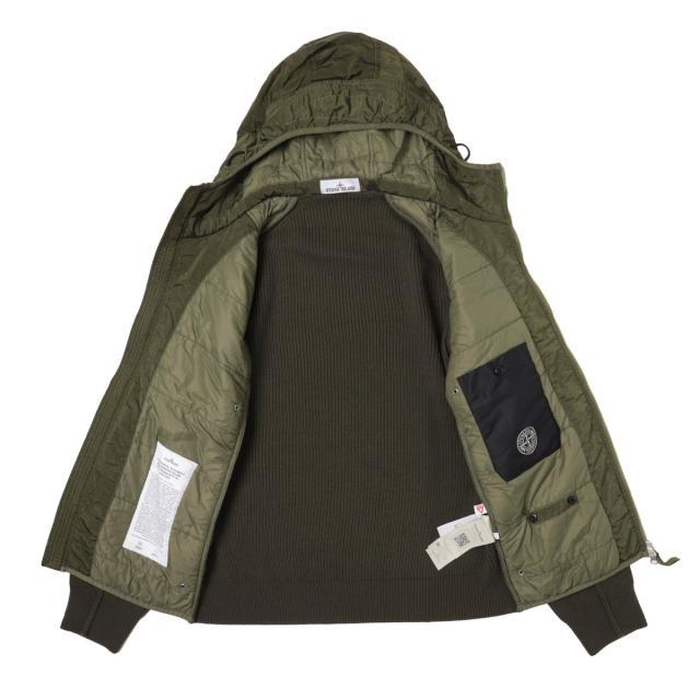 あす着] ストーンアイランド STONE ISLAND 中綿入りフーデッドブルゾン