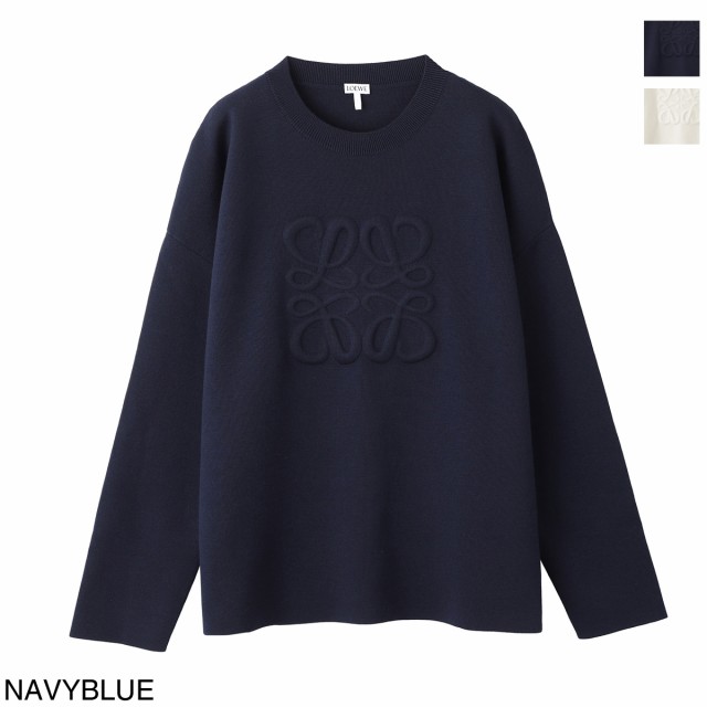 [あす着] ロエベ LOEWE クルーネックニット メンズ DEBOSSED ANAGRAM SWEATER