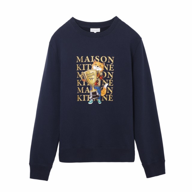 [あす着] メゾンキツネ MAISON KITSUNE スウェット メンズ FOX CHAMPION REGULAR SWEATSHIRT