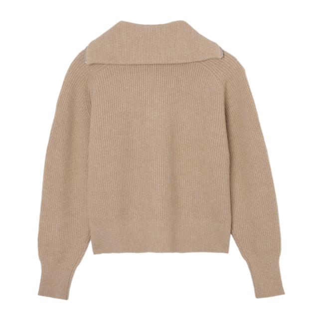 ✨美品✨メゾンキツネ★シルク カシミヤ バックジップニット セットアップ総柄M赤 ✨希少✨メゾンキツネ☆シルク カシミヤ バックジップニット