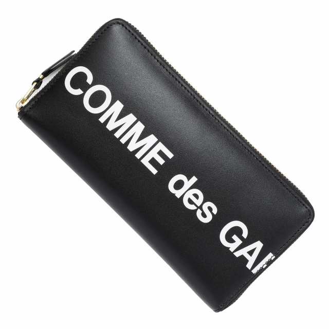 [あす着] コム デ ギャルソン COMME des GARCONS ラウンドファスナー長財布 小銭入れ付き ロングウォレット メンズ レディース Huge Logo