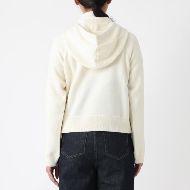 セリーヌ CELINE ニット パーカ PULL BOXY CROPPED CAPUCHE フーディ ホワイト レディース 2a20z-402p-01ow CELINE セリーヌ ニット パーカ PULL BOXY CROPPED CAPUCHE