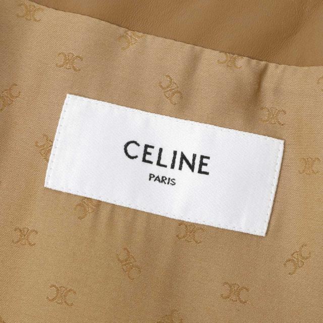 セリーヌ CELINE レザージャケット ノーカラージャケット レディース