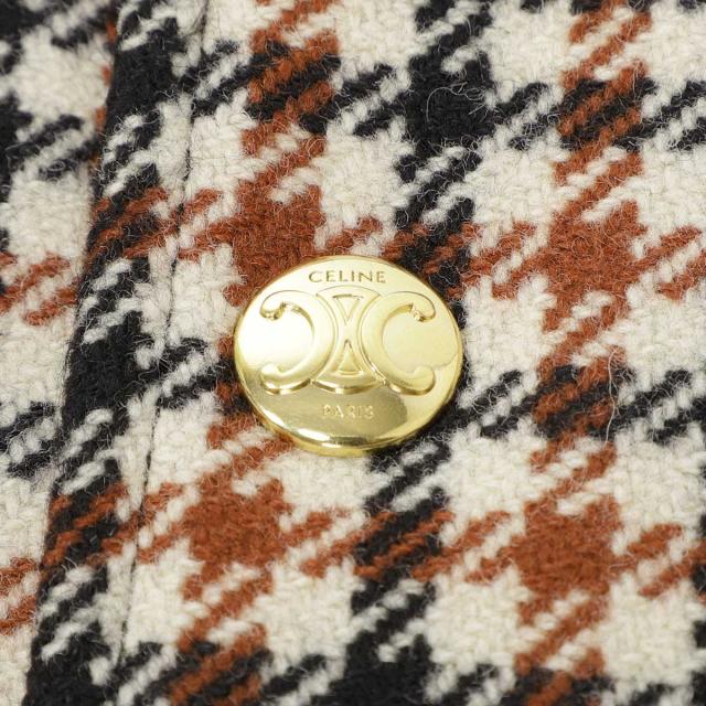 あす着] セリーヌ CELINE 中綿入り ブルゾン ノーカラージャケット