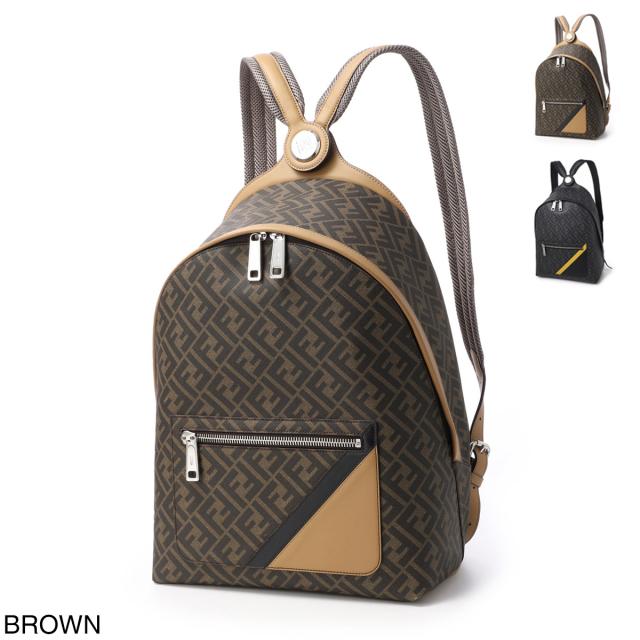 [あす着] フェンディ FENDI バックパック リュックサック メンズ FENDI CHIODO DIAGONAL