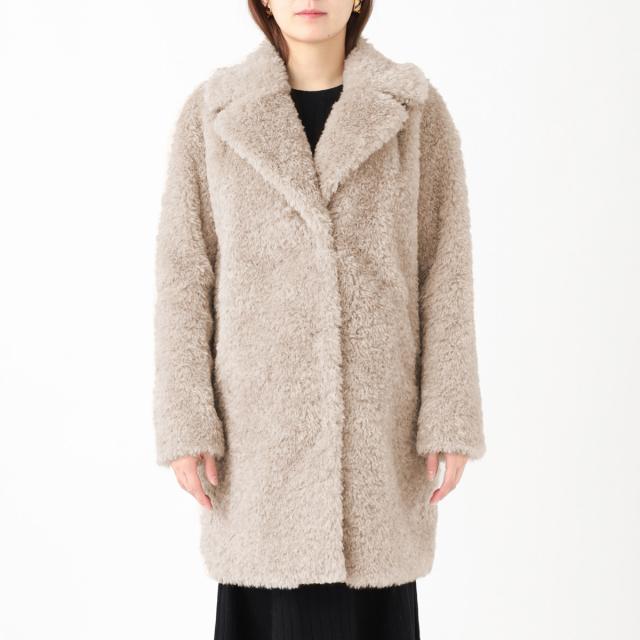 あす着] ヘルノ HERNO シングルコート ボアコート レディース CURLY