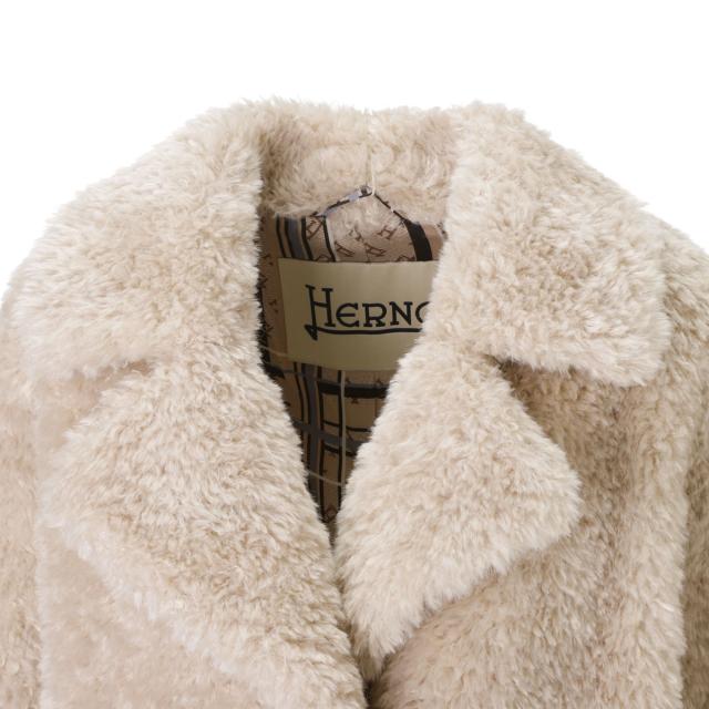 あす着] ヘルノ HERNO シングルコート ボアコート レディース CURLY
