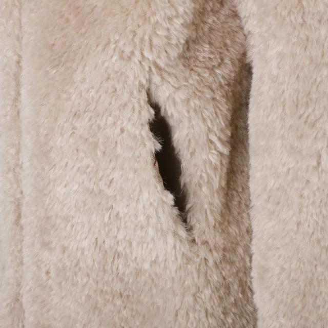 HERNO ボアコート　CURLY FAUX FUR OVERSIZE FIT HERNO ヘルノ シングルコート CURLY FAUX FUR OVERSIZE FIT