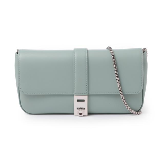 フェラガモ ショルダーバッグ チェーン レザー ミニ FERRAGAMO - フェラガモ ガンチーニ リザード ミニ チェーン
