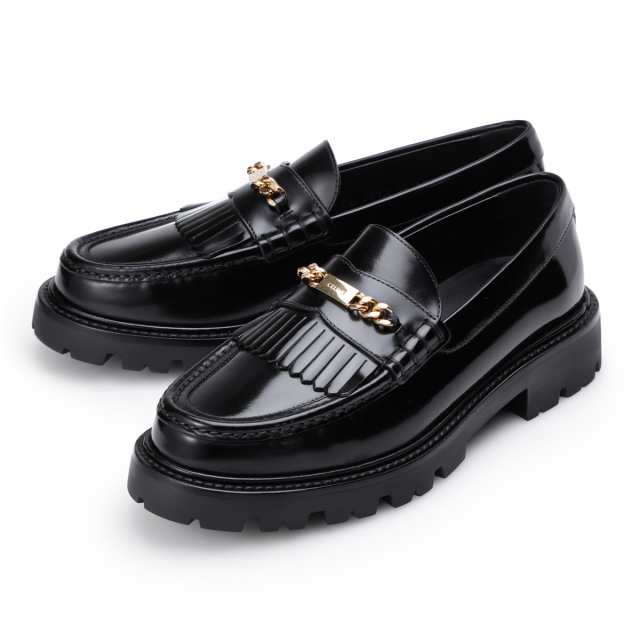 [あす着] セリーヌ CELINE ローファー レディース MARGARET CHUNKY LOAFER W FRINGES & CEL