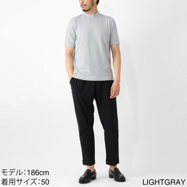 グランサッソ Gran Sasso モックネック半袖ニット メンズ LUPETTO M/M 12G_4