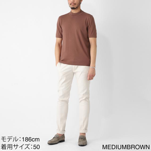 グランサッソ Gran Sasso モックネック半袖ニット メンズ LUPETTO M/M 12G_9