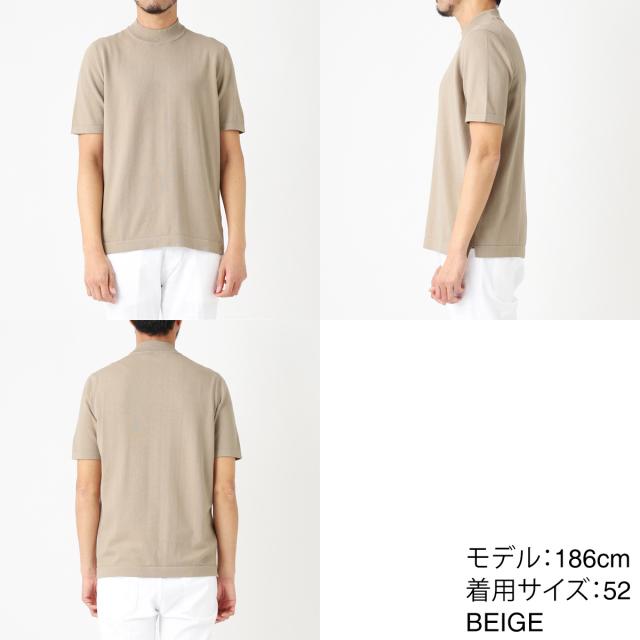グランサッソ Gran Sasso モックネック半袖ニット メンズ LUPETTO M/M 12G_11