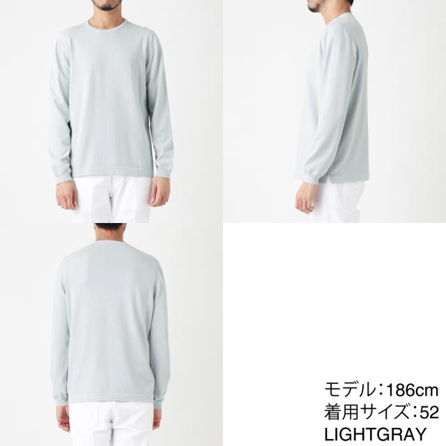 グランサッソ Gran Sasso クルーネックニット メンズ PARICOLLO M/L 12G_6