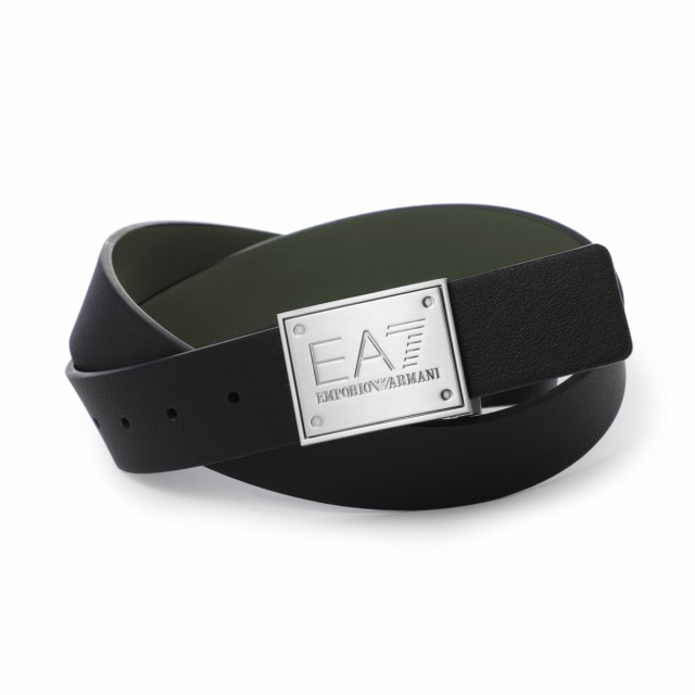 [あす着] エンポリオアルマーニ EA7 EMPORIO ARMANI リバーシブルベルト メンズ S65-PLATE BELT