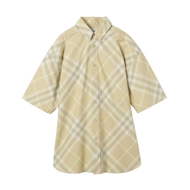 [あす着] バーバリー BURBERRY 半袖シャツ メンズ CHECK COTTON SHIRT SHORT SLEEVE