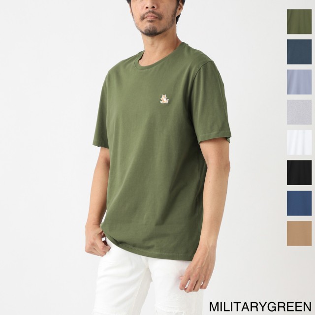 [あす着] メゾンキツネ MAISON KITSUNE クルーネックTシャツ メンズ CHILLAX FOX PATCH REGULAR TEE SHIRT