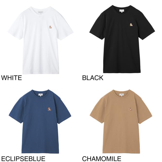 『ネコポス対応(1点まで)』[あす着] メゾンキツネ MAISON KITSUNE クルーネックTシャツ メンズ CHILLAX FOX PATCH REGULAR TEE SHIRT ネコポス対応(1点まで)】[あす着] メゾンキツネ MAISON KITSUNE クルー