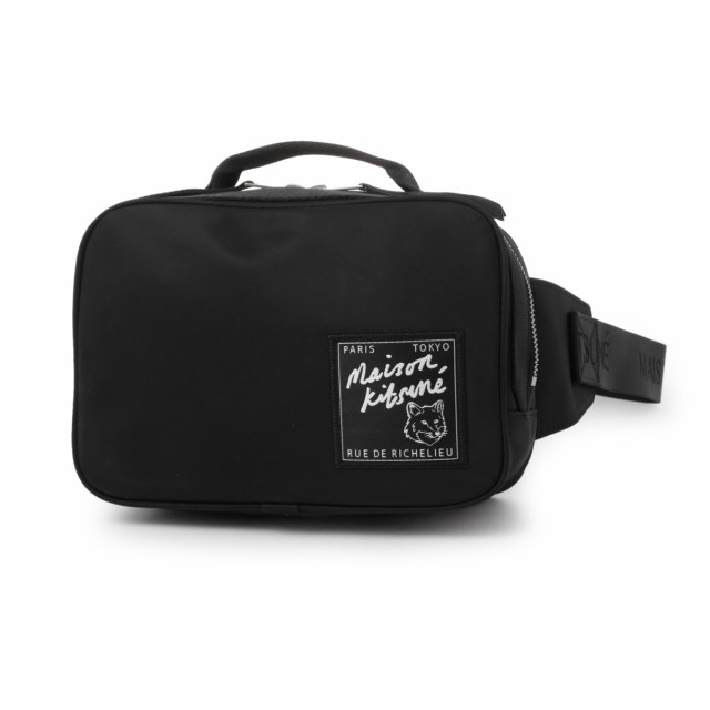 [あす着] メゾンキツネ MAISON KITSUNE ウエストバッグ メンズ THE TRAVELLER BUMBAG