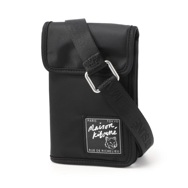 あす着] メゾンキツネ MAISON KITSUNE ネックポーチ メンズ