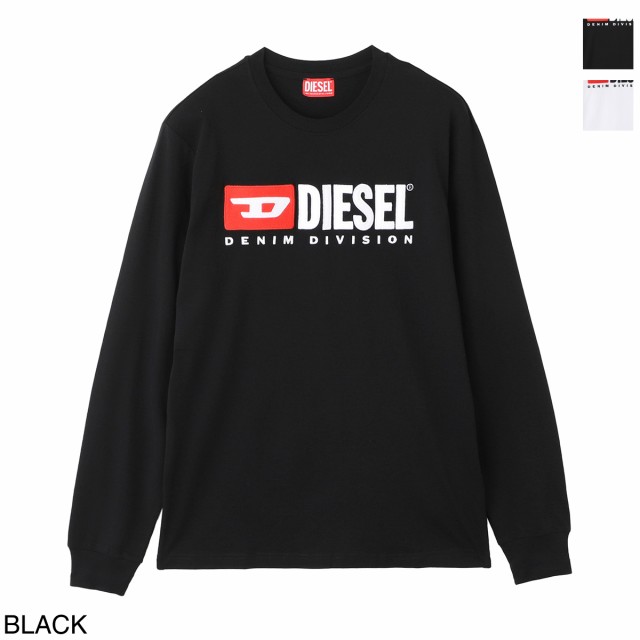 [あす着] ディーゼル DIESEL クルーネック 長袖Tシャツ メンズ T-JUST-LS-DIV