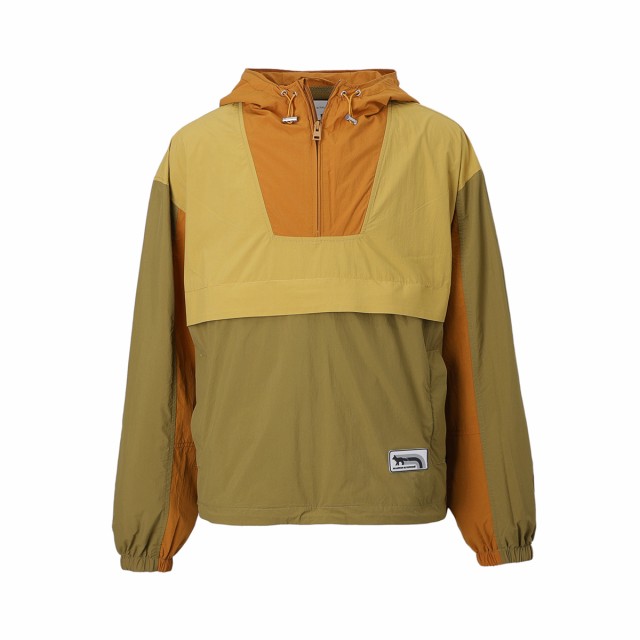 [あす着] メゾンキツネ MAISON KITSUNE ハーフジップ プルオーバー ウインドブレーカー メンズ TECHNICAL WINDBREAKER