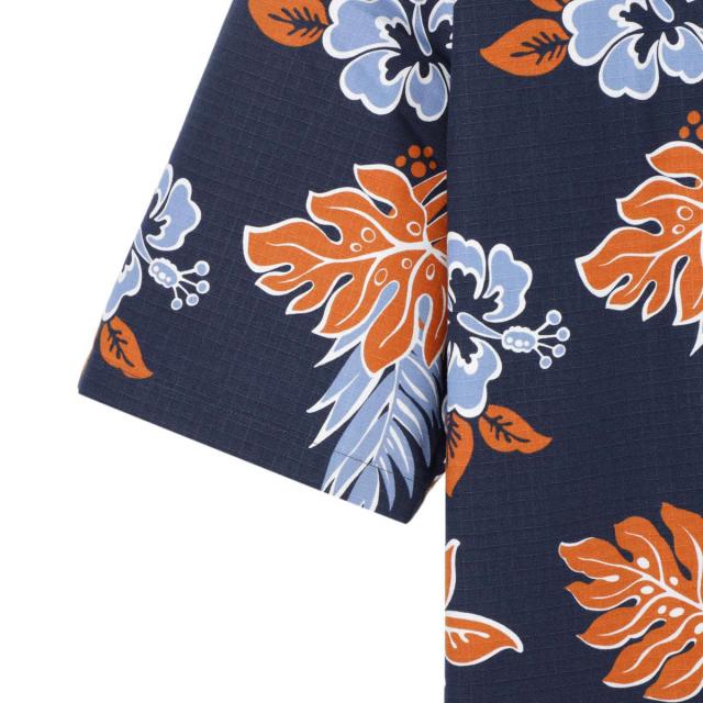 あす着] メゾンキツネ MAISON KITSUNE 半袖シャツ 半袖オープンカラー