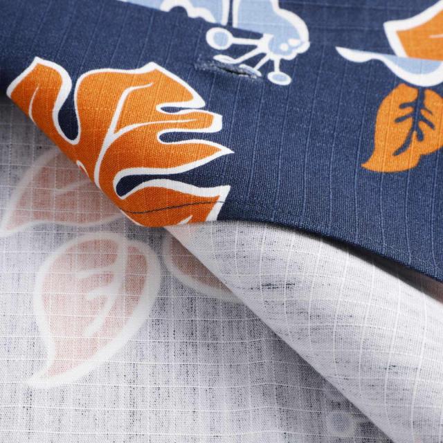 あす着] メゾンキツネ MAISON KITSUNE 半袖シャツ 半袖オープンカラー