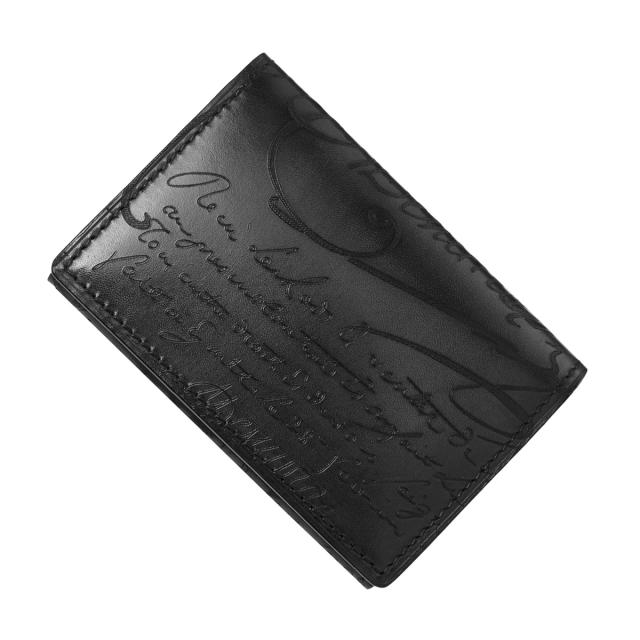 Berluti 刺繍入り名刺入れ ネイビー