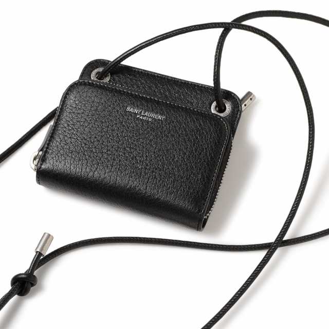 [あす着] サンローラン SAINT LAURENT コインケース ストラップ付き ウォレット メンズ YSL PCC (413Y)の通販は