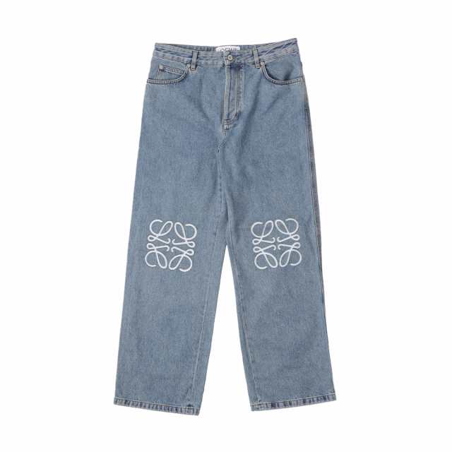 [あす着] ロエベ LOEWE ボタンフライジーンズ バギージーンズ メンズ ANAGRAM BAGGY JEANS AF