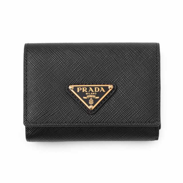 [あす着] プラダ PRADA 3つ折り財布 小銭入れ付き レディース SAFFIANO TRIANGOLO