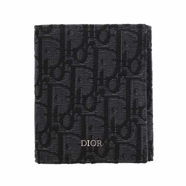 [あす着] ディオール DIOR 3つ折り財布 小銭入れ付き コンパクトウォレット メンズ DIOR OBLIQUE JACQUARD