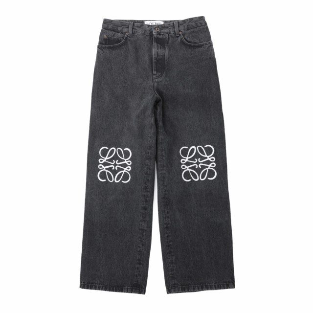 [あす着] ロエベ LOEWE ボタンフライジーンズ バギージーンズ メンズ ANAGRAM BAGGY JEANS