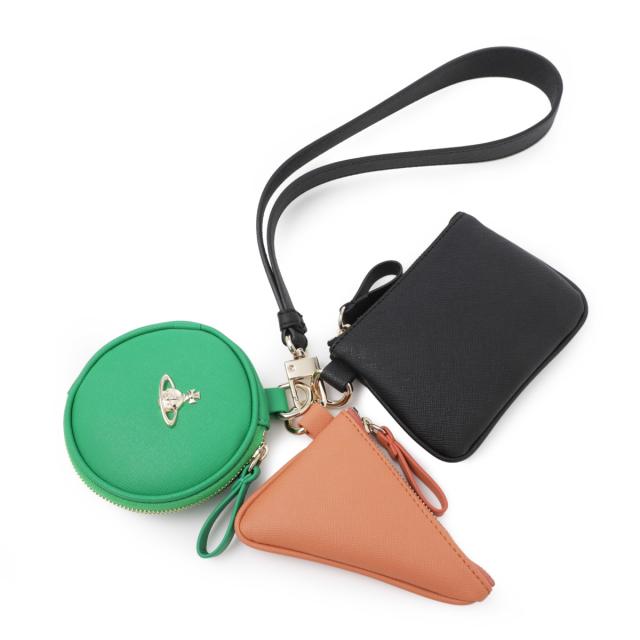 [あす着] ヴィヴィアンウエストウッド Vivienne Westwood ポーチ バッグチャームポーチ レディース SAFFIANO MULTIPOUCH