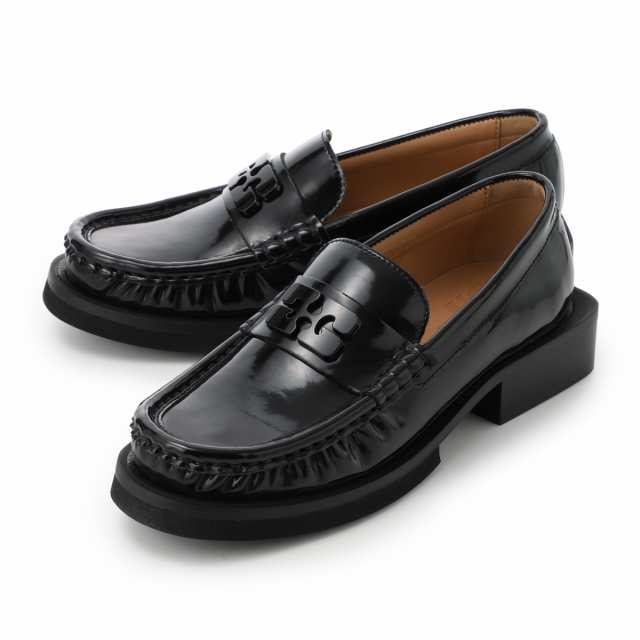 [あす着] ガニー GANNI ローファー レディース Butterfly Logo Loafers