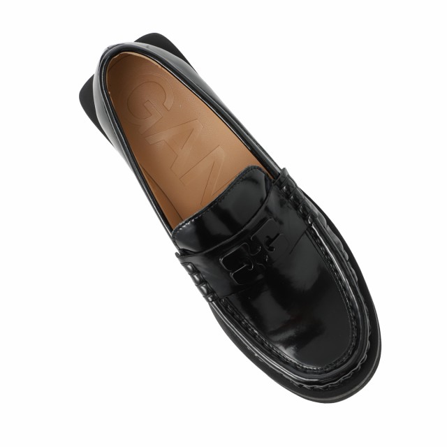 [あす着] ガニー GANNI ローファー レディース Butterfly Logo Loafers