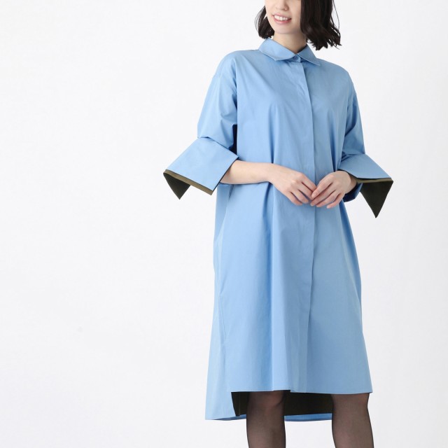 [あす着] ロエベ LOEWE シャツドレス シャツワンピース レディース TURN-UP SHIRT DRESS