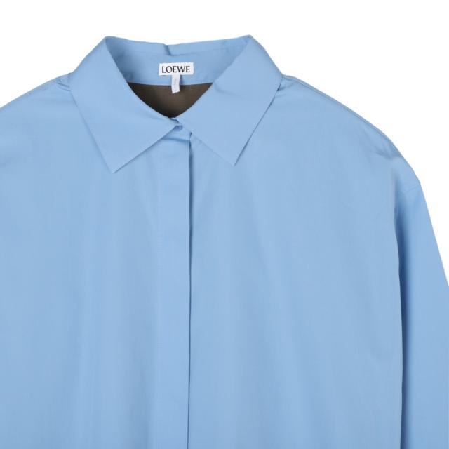 あす着] ロエベ LOEWE シャツドレス シャツワンピース