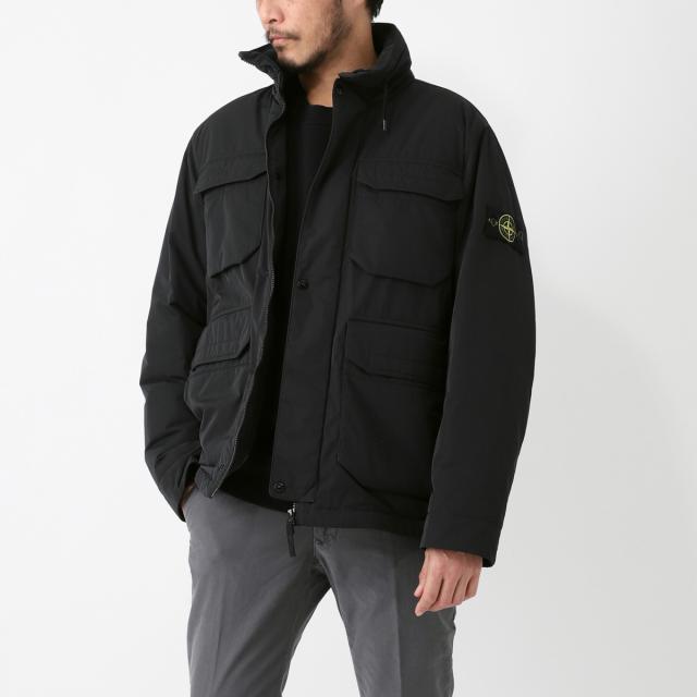 [あす着] ストーンアイランド STONE ISLAND フード付き 中綿入りブルゾン メンズ 43626 POLYESTER MICRO TWILL