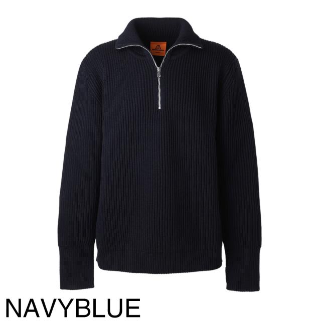 アンデルセン アンデルセン ANDERSEN-ANDERSEN ハーフジップニット メンズ NAVY HALF-ZIP_8