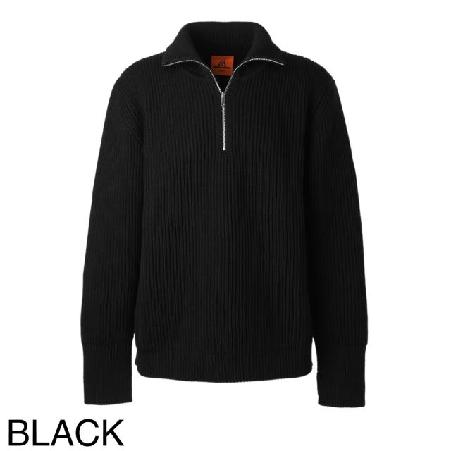 アンデルセン アンデルセン ANDERSEN-ANDERSEN ハーフジップニット メンズ NAVY HALF-ZIP_9